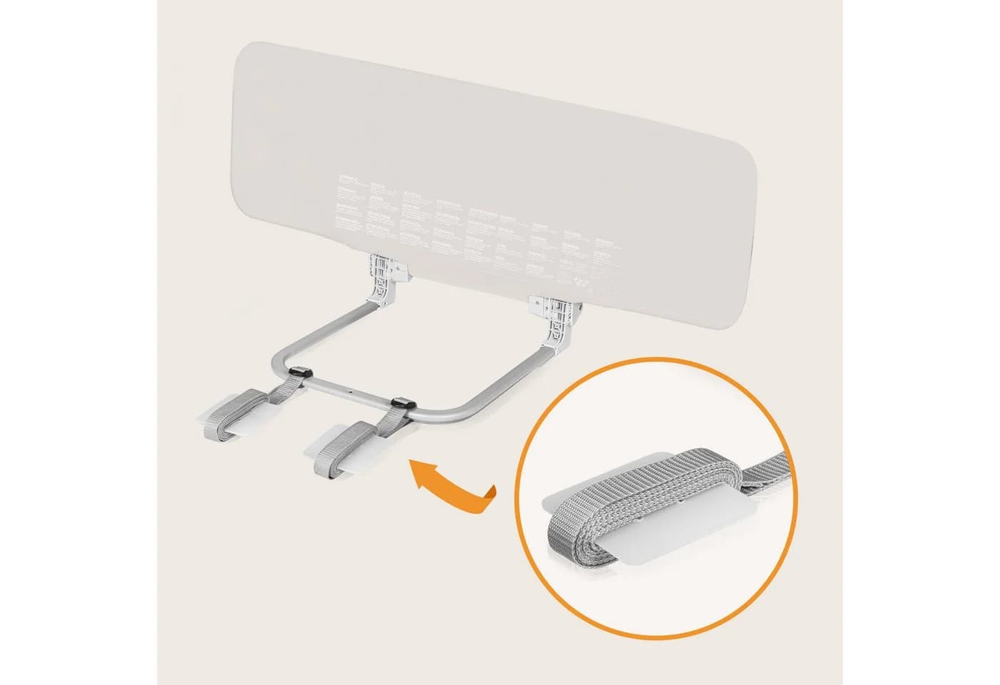 Lionelo Bettschutzgitter Lora XL Beige Grau Faltbar - Bild 4