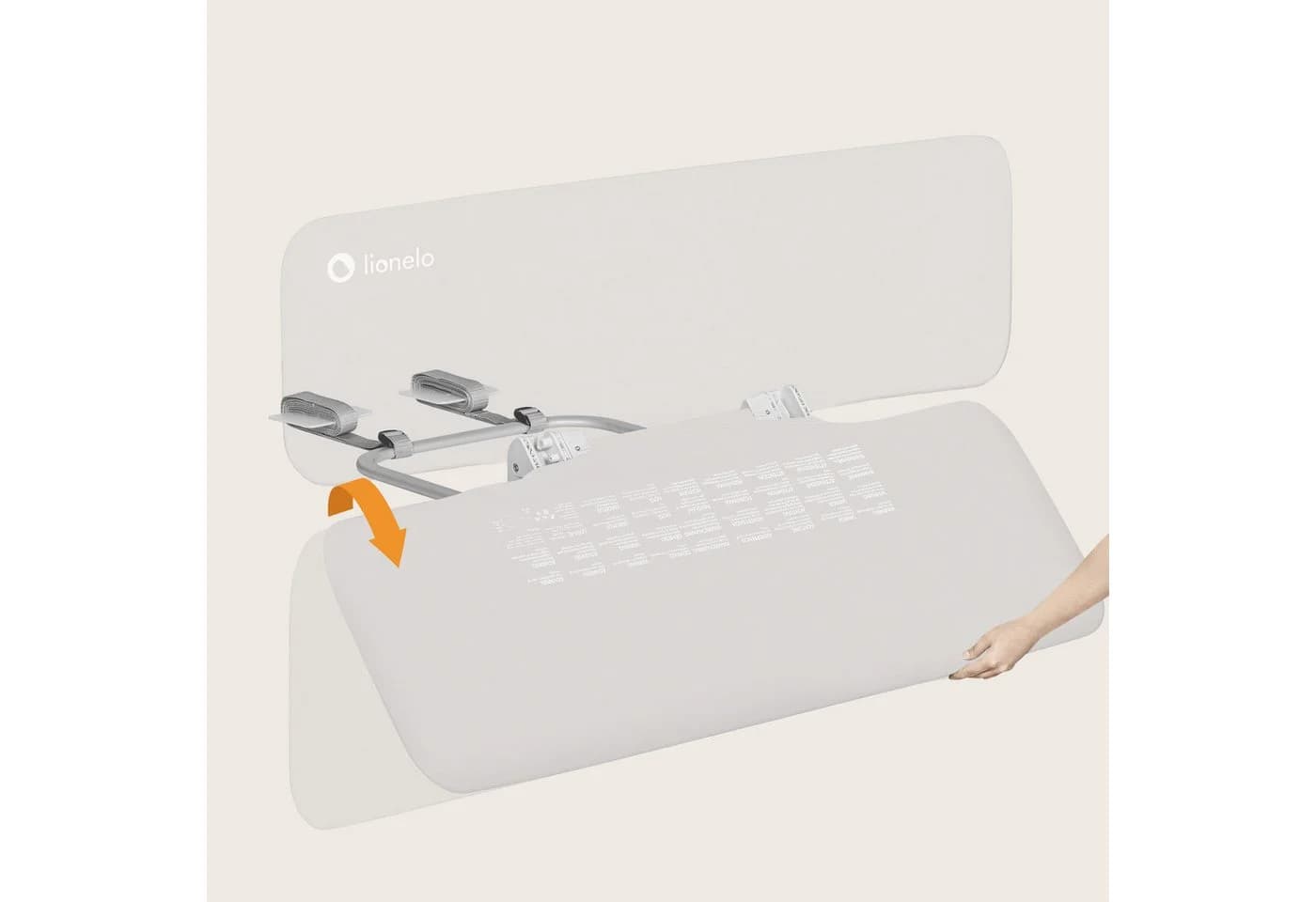 Lionelo Bettschutzgitter Lora XL Beige Grau Faltbar - Bild 5