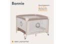 lionelo Laufgitter BONNIE Beige Seiteneingang Netzseiten Klappbar Bild 1