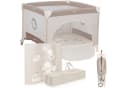 lionelo Laufgitter BONNIE Beige Seiteneingang Netzseiten Klappbar Bild 2