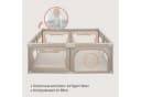 Lionelo Laufgitter Willow XL Beige Sand XL mit 2 Seiteneingängen Bild 5