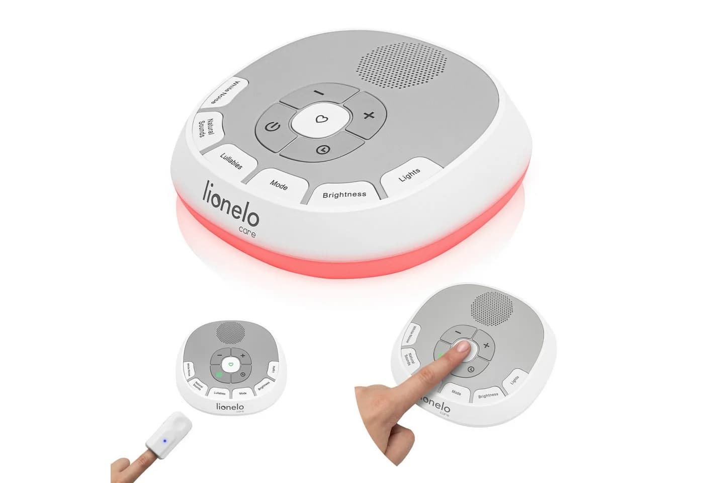 lionelo Spieluhr BABYNAP mit 20 Sounds, 11 Lichtfarben & LoveBeat - Weiß - Bild 2