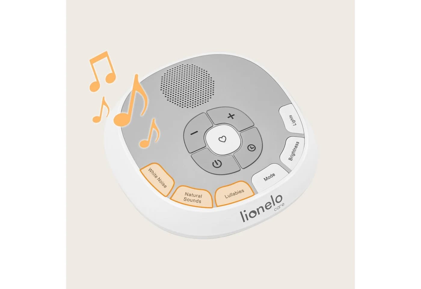 lionelo Spieluhr BABYNAP mit 20 Sounds, 11 Lichtfarben & LoveBeat - Weiß - Bild 3