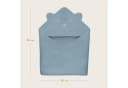 Lionelo Kapuzenhandtuch Muslin Grau - 100% Baumwolle Baby Bild 5