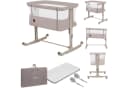 Lionelo Baby-Reisebett AURORA 3-in-1 Beistellbett Grau Beige Bild 2