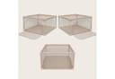 Lionelo Laufgitter WILLOW MINI Beige Netzseiten Seiteneinstieg Bild 3
