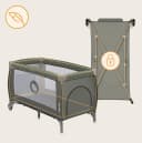 Lionelo Baby-Reisebett LO-SVEN PLUS Beige/Grün mit Wickeltisch & Zubehör Bild 1