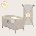 Lionelo Baby-Reisebett LO-SVEN PLUS Beige 2-in-1 mit Musik Bild 1