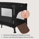Lionelo Reisebett ELLEN 3-in-1 Schwarz mit Matratze & Tasche Bild 5