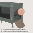 lionelo Reisebett ELLEN 3-in-1 mit Matratze, Organizer & Tasche Grün Bild 5