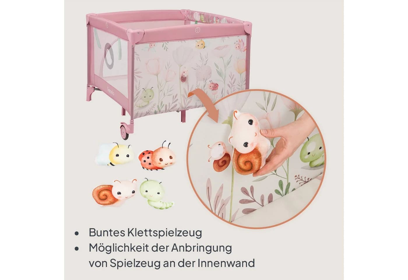 Lionelo Laufgitter Mille Plus Set mit Lernmatte und Tragetasche - Bild 4