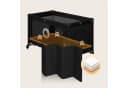 Lionelo Baby-Reisebett Stefi Schwarz mit Seiteneingang und LockGuard Bild 1