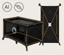 Lionelo Baby-Reisebett Stefi Schwarz mit Seiteneingang und LockGuard Bild 3