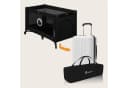 Lionelo Baby-Reisebett Stefi Schwarz mit Seiteneingang und LockGuard Bild 4