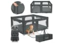 lionelo Laufgitter FLORENCE EASY FOLD Grau mit Tragetasche Bild 2