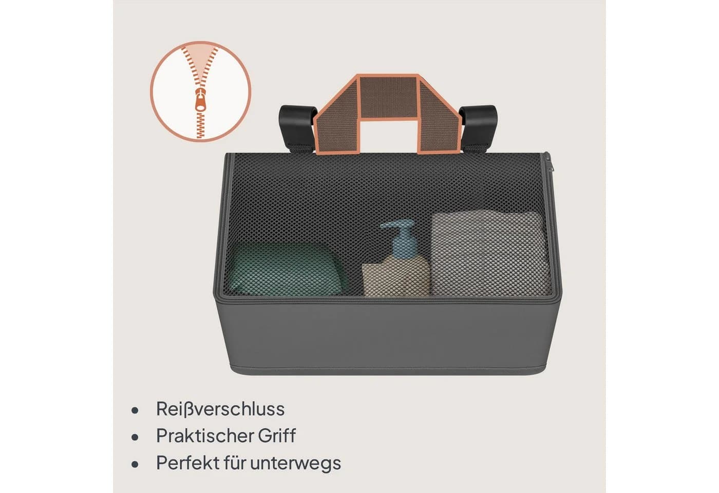 Lionelo Betttasche SIDEPOCKET MEDIUM Multifunktionaler Organizer für Kinderbetten 3 Fächer - Bild 5