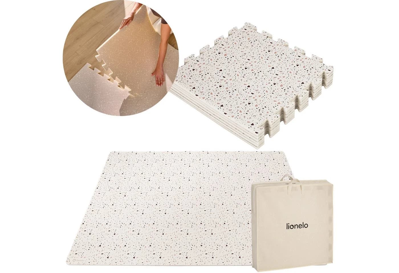 Lionelo Spielmatte YOKA - XPE-Schaumstoff, Boho Design, 173x118x1,5 cm - Bild 2