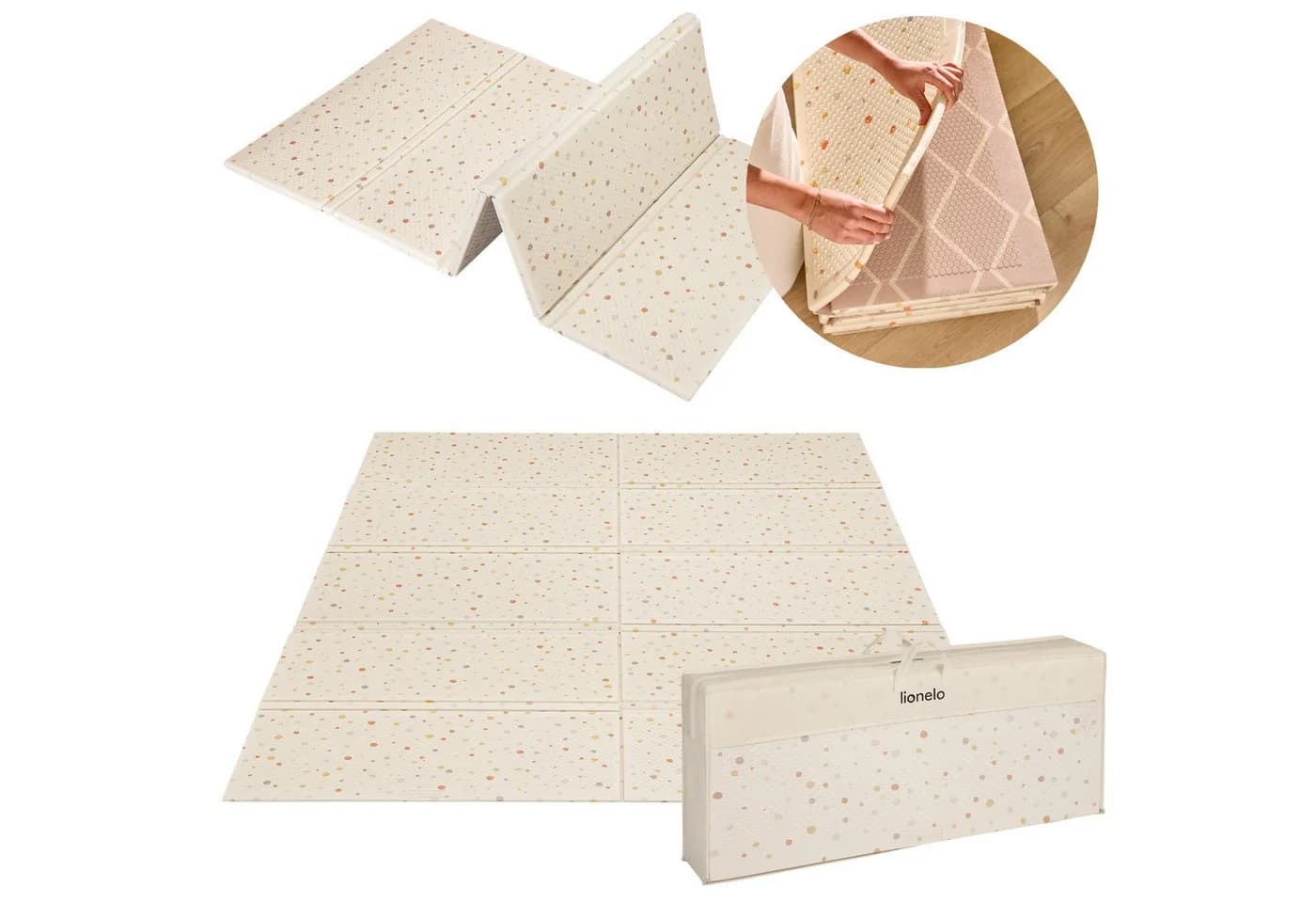 lionelo Spielmatte ZORA - Faltbar, XPE, 180x200cm - Bild 2