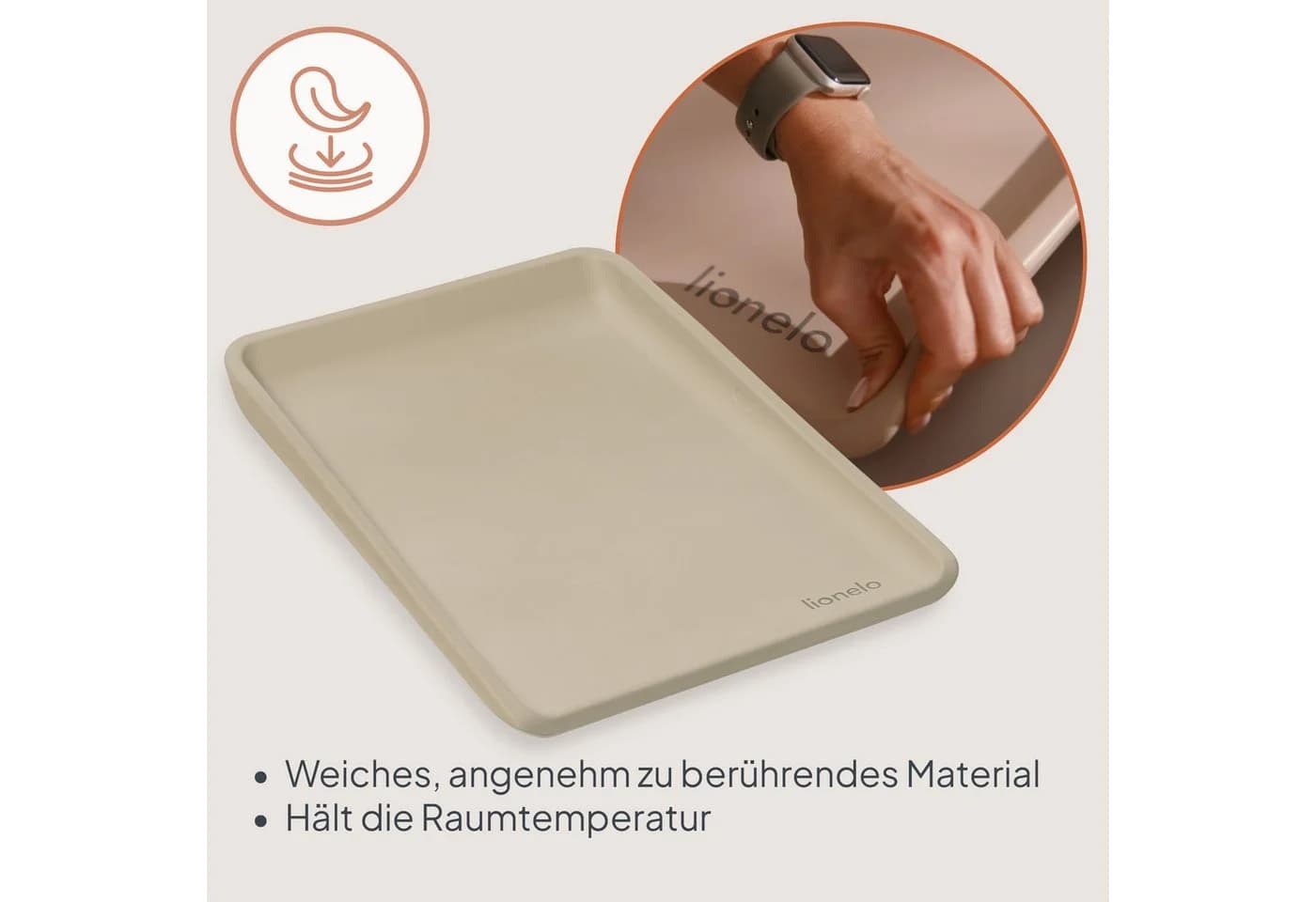 Lionelo Wickelauflage MEGS PU-Schaum Wickelauflage - Bild 5