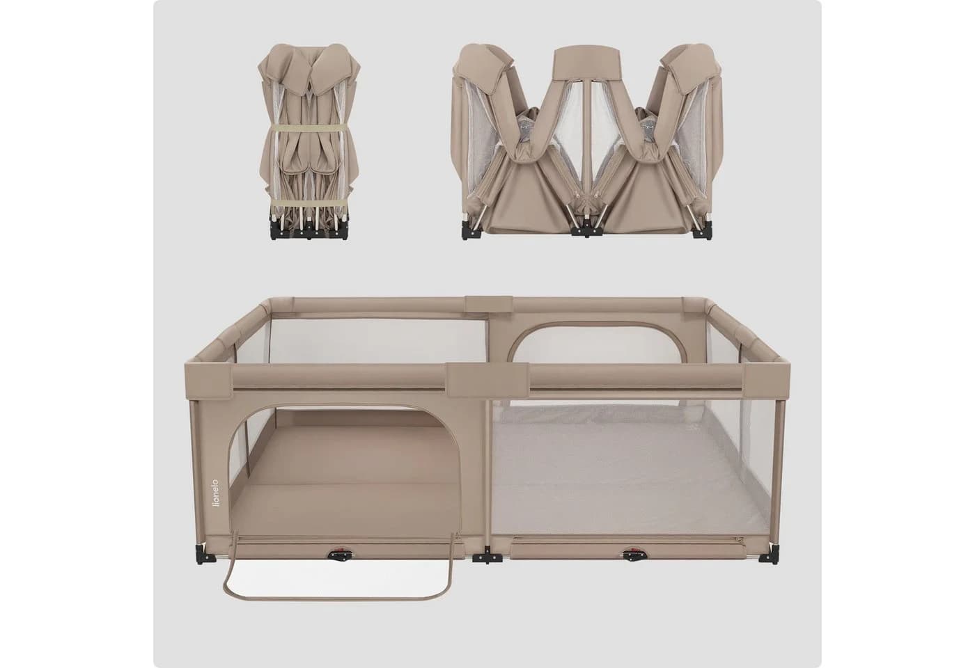 Lionelo Laufstall Florence XL Easy Fold Beige - Bild 3