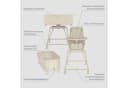 Lionelo Hochstuhl MADDIE SET 3in1 mit 360° Drehung und Matratze Bild 1