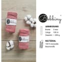 Bobbiny 3 mm Makramee Garn 100 m Rot Recycelte Baumwolle Bild 1