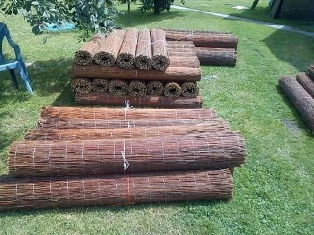 Lorek Weiden-Sichtschutzmatte 80x300 cm Naturbraun - Bild 4