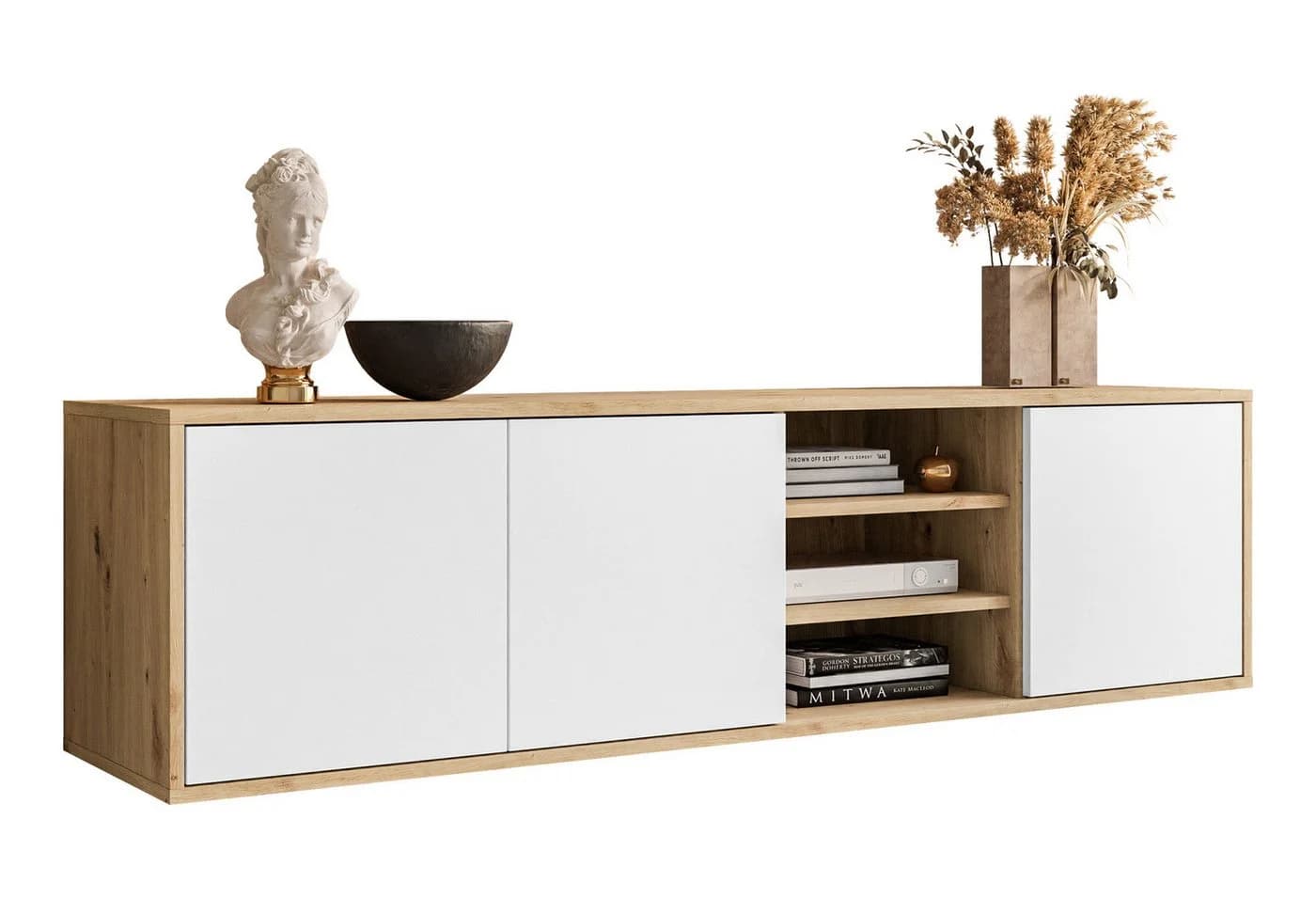 Lookway TV-Schrank SANAYI LOFT Weiß Push-to-Open - Bild 2