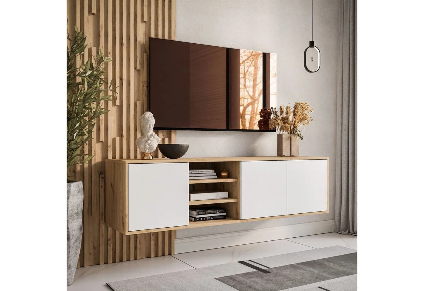 Lookway TV-Schrank SANAYI LOFT Weiß Push-to-Open - Bild 5