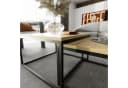 Lookway Yoshi 2in1 Couchtisch Set 70x60 cm Eicheroptik Schwarz Bild 4