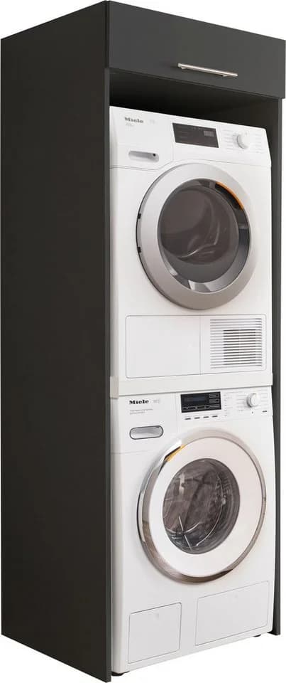 Laundreezy Waschmaschinenumbauschrank Anthrazit Soft-Close - Bild 2