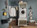 LAUNDREEZY Mehrzweckschrank-Set Weiß Softclose Modern Bild 1
