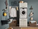 LAUNDREEZY Mehrzweckschrank-Set Weiß Softclose Modern Bild 2