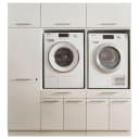 Mehrzweckschrank-Set Laundreezy Weiß Holzwerkstoff Softclose Bild 1
