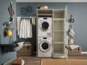 Laundreezy Mehrzweckschrank Weiß Modern Softclose Bild 1