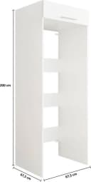 Laundreezy Mehrzweckschrank Weiß Modern Softclose Bild 5