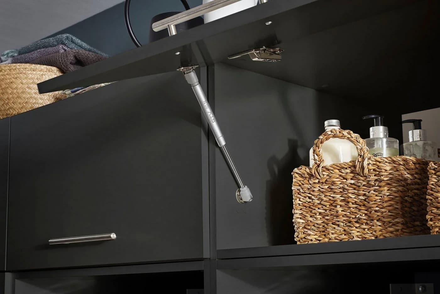 Laundreezy Mehrzweckschrank-Set Anthrazit Softclose - Bild 5
