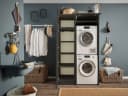 Laundreezy Mehrzweckschrank Set Anthrazit Holzwerkstoff Softclose Bild 1