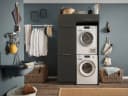 Laundreezy Mehrzweckschrank Set Anthrazit Holzwerkstoff Softclose Bild 2