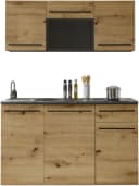 BASIC by Balculina Jazz Singleküche Anthrazit Eiche 160cm Bild 2