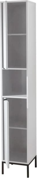 BASIC by Balculina Hochschrank Lucera Weiß Matt 2-Türer Bild 3