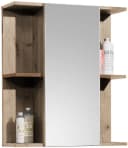 BASIC by Balculina Spiegelschrank Vista 60x71x20 cm Schwarz Matt Viking Oak Bild 2