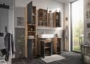 BASIC by Balculina Spiegelschrank Vista 60x71x20 cm Schwarz Matt Viking Oak Bild 5