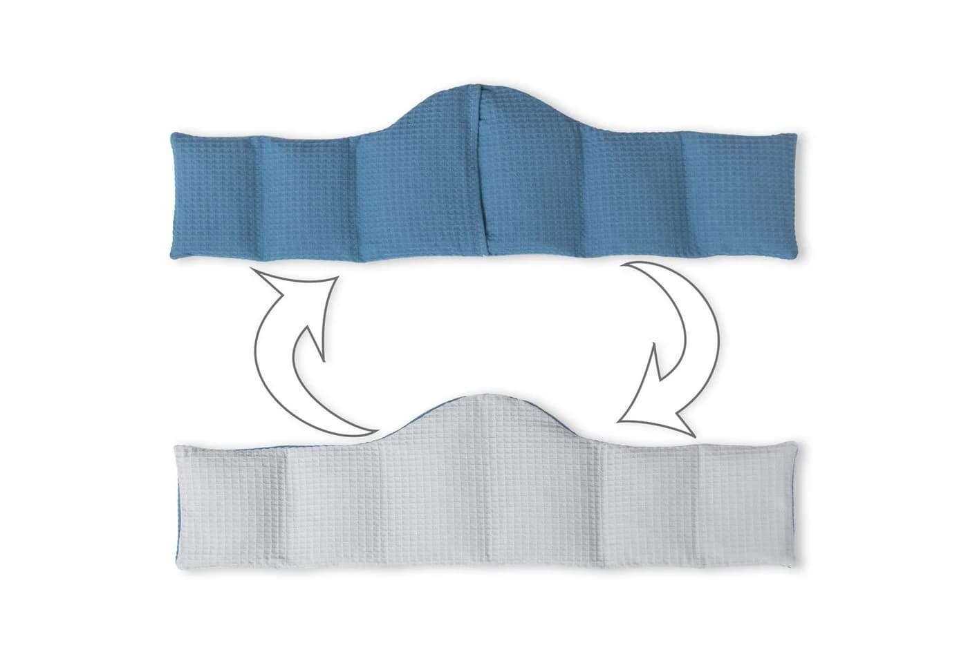 Amilian Kirschkernkissen Mikrowelle Blau/Grau 100% Baumwolle - Bild 3