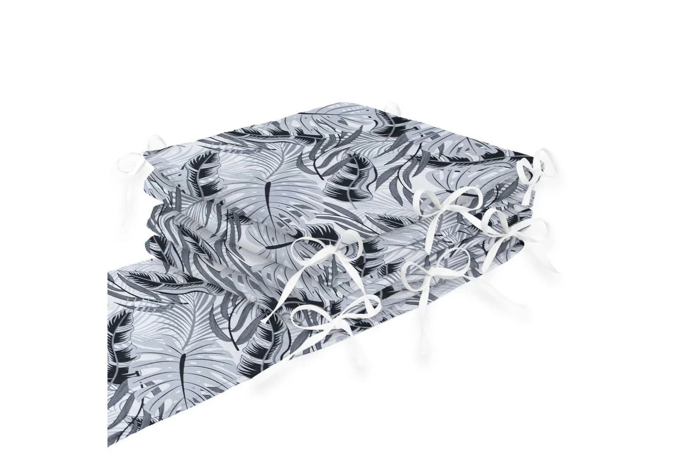 Amilian Bettnestchen Bettumrandung Grau 360x30 cm