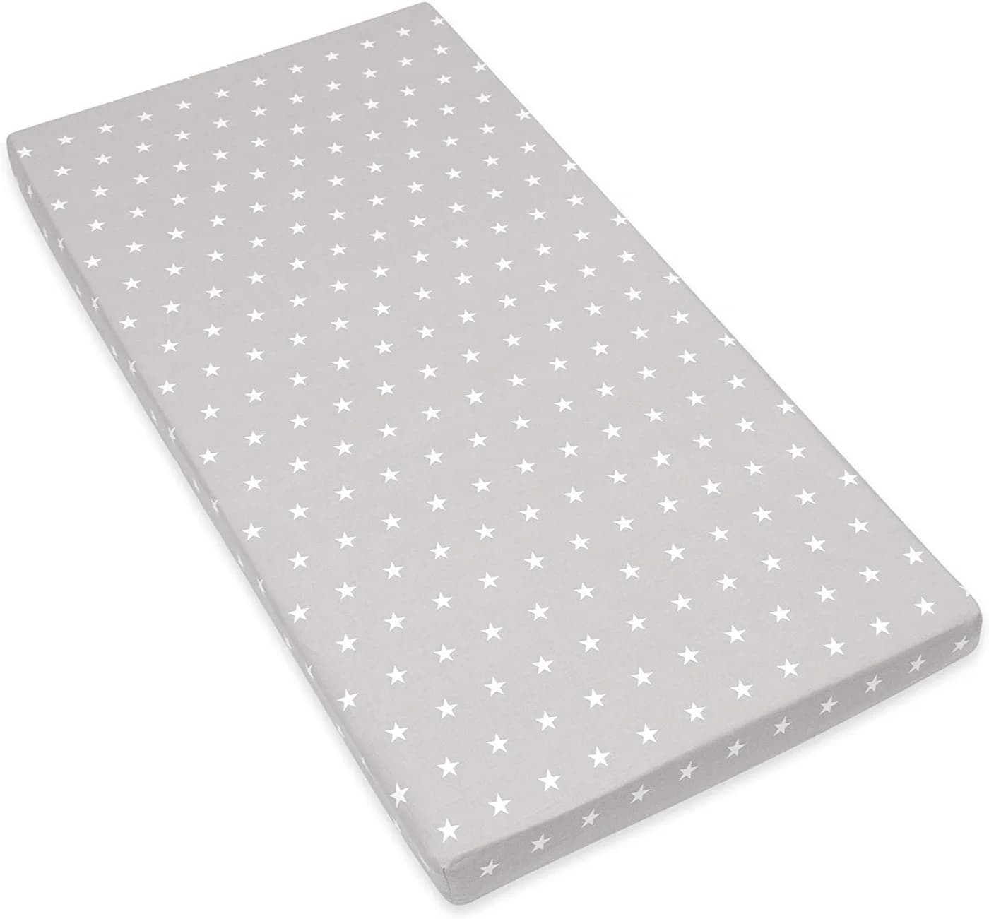 Amilian Spannbettlaken 100% Baumwolle Grau Babybett 120x60 cm - Bild 2