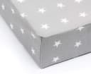 Amilian Spannbettlaken 100% Baumwolle Grau Babybett 120x60 cm Bild 3
