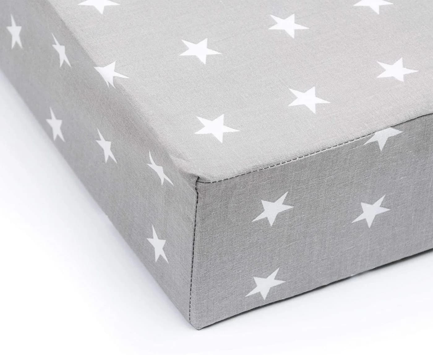 Amilian Spannbettlaken 100% Baumwolle Grau Babybett 120x60 cm - Bild 3