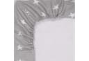 Amilian Spannbettlaken 100% Baumwolle Grau Babybett 120x60 cm Bild 4
