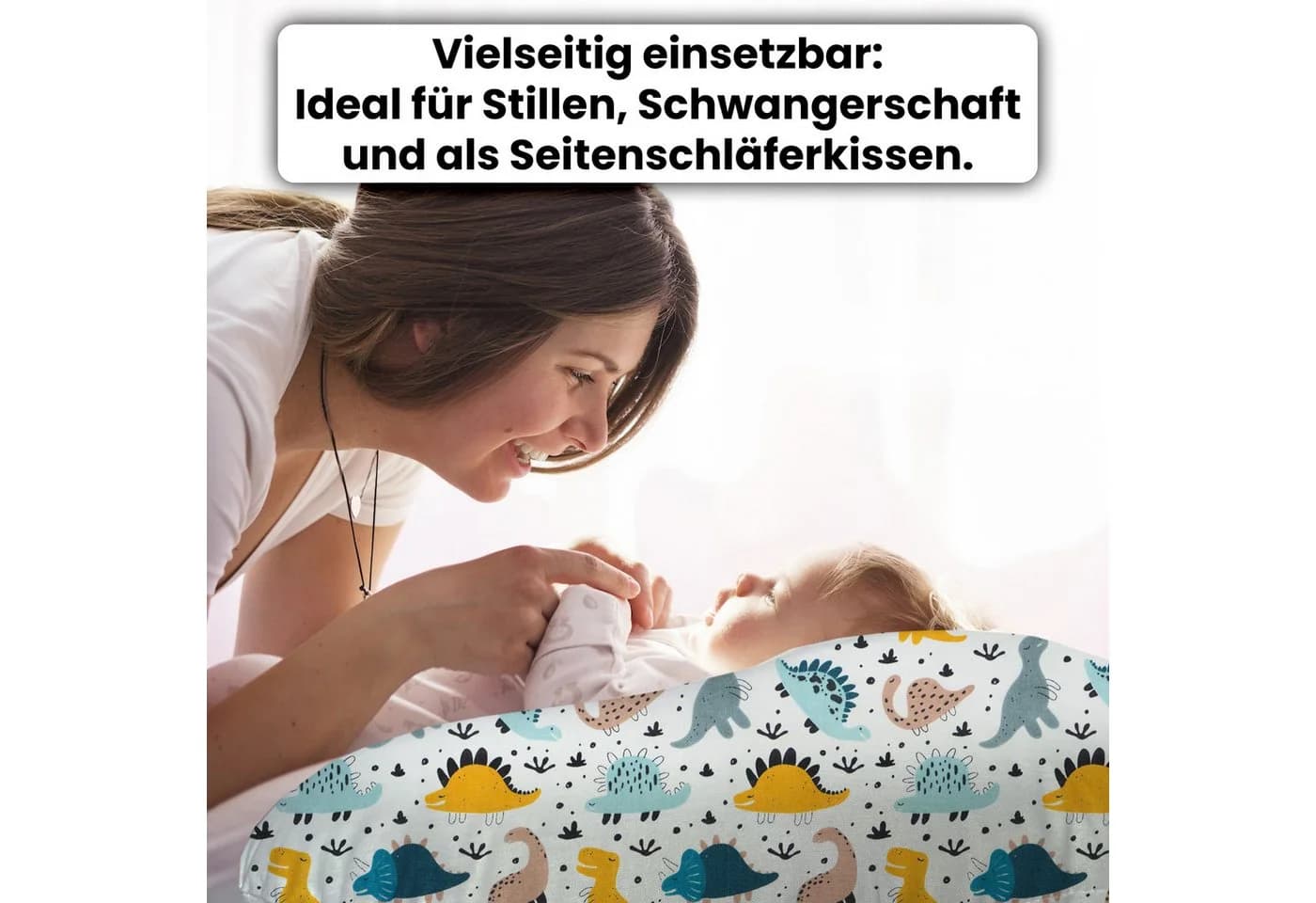 Amilian Stillkissen Lagerungskissen Gelb 60x42 cm - Bild 5